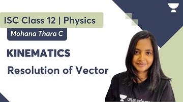 Kinematics | Resolution of Vector | Class 11 ISC Board | Mohana Thara C