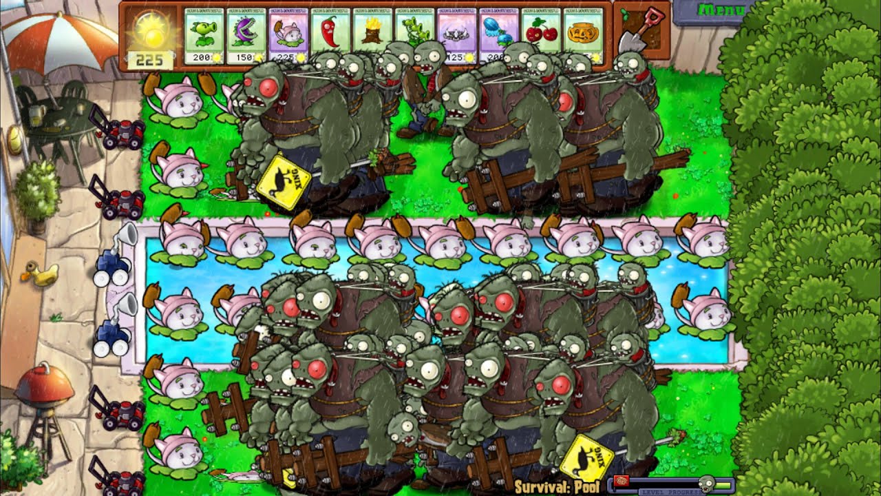 Plants vs Zombies Hack - All Pea PvZ vs Gargantuar Battlez 2 - YouTube