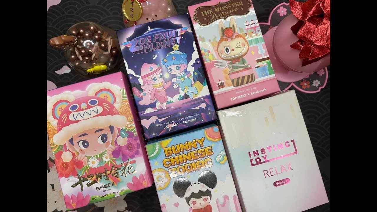 LET'S UNBOX RANDOM BLIND BOXES FROM POP MART! (INSTINCTOY, BUNNY, THE MONSTERS, ZOE & NEZHA)