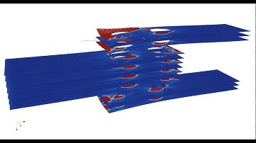 Simulation of the delamination of a composite bolted joint