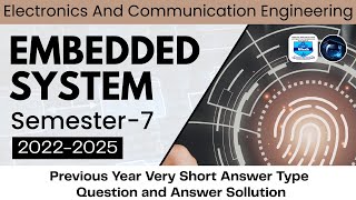 EMBEDDED SYSTEM|B.TECH | MAKAUT | ECE |  VERY SHORT ANSWER QUESTION | 2022-2025