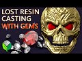 Metal Casting with Gemstones - a Lost Resin experiment by VOGMAN