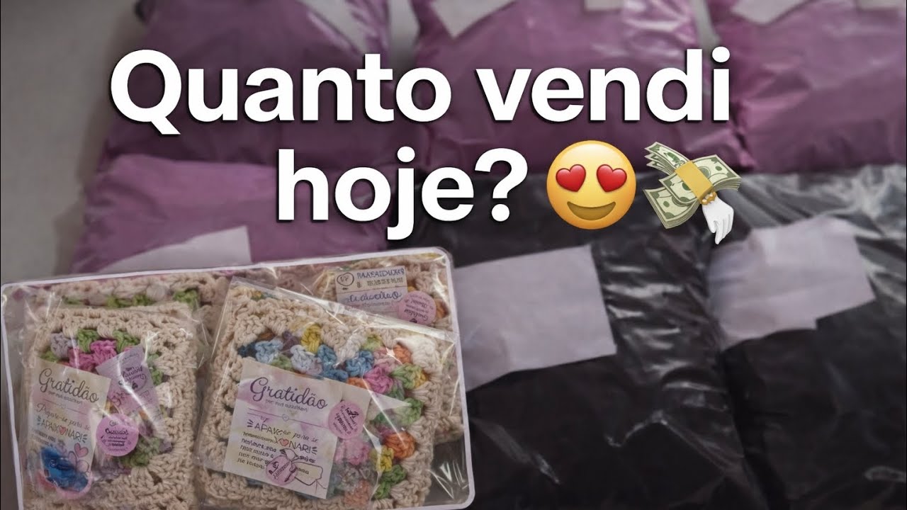 Tudo que vendi hoje no ateliê 🧶🧶