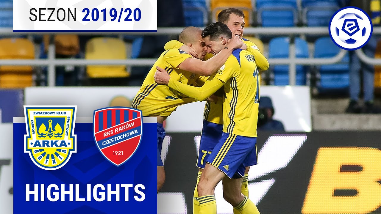 Arka Gdynia - Raków Częstochowa 3:2 [Skrót] Ekstraklasa 23. Kolejka | 2019/20