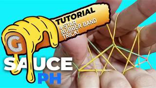 Tutorial Never Before Seen 4-Star Rubber Band Trick