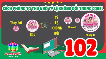 Học corel 102 - hướng dẫn cách phóng to thu nhỏ file mà tỷ lệ không thay đổi trong coreldraw x7