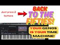 SOUNDS OF THE 50s– 100 song set-ups AT YOUR FINGERTIPS,. Just press 2 buttons on your Genos 2.