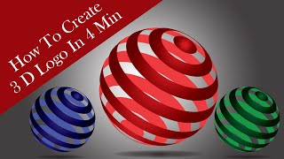 3D Logo Design In #Illustrator screenshot 1