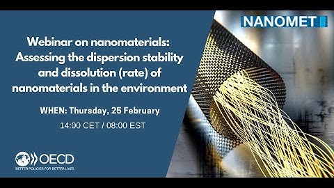 Webinar | Assessing the dispersion stability & dissolution rate of nanomaterials in the environment