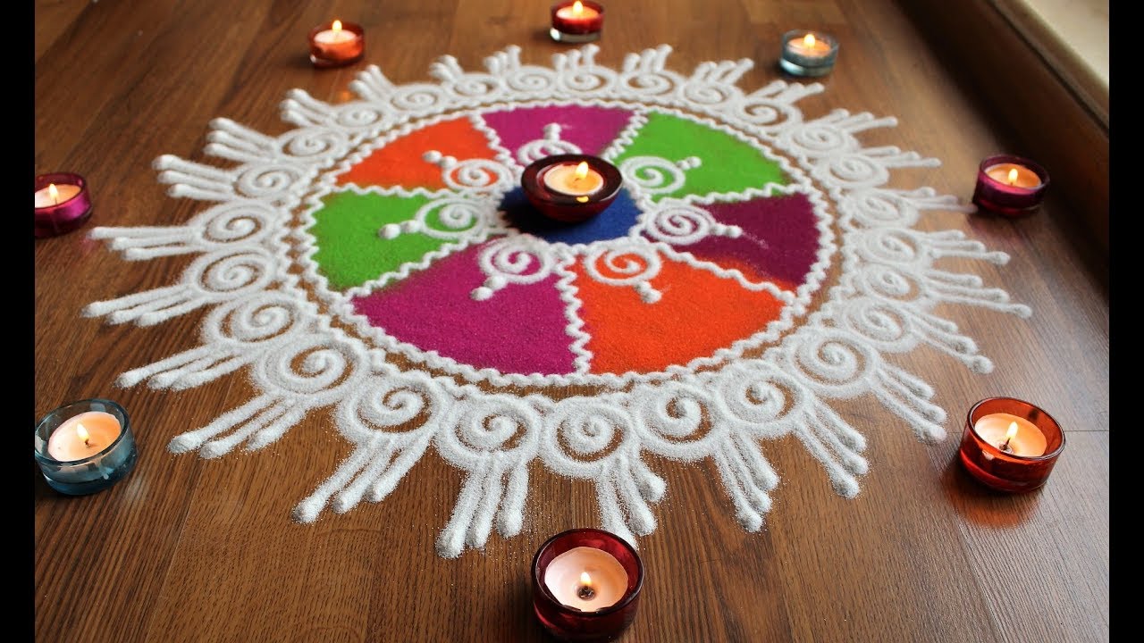 Simple Sanskar Bharti Rangoli Designs For Diwali Yaser Vtngcf Org