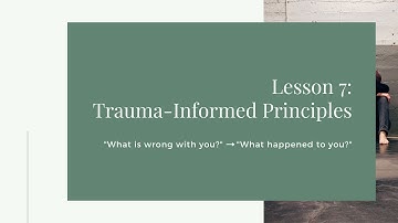 Creating a Trauma Informed Library - Module 3: Lesson 7