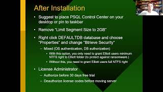 PSQL Download & Installation (for Elliott Business Software)