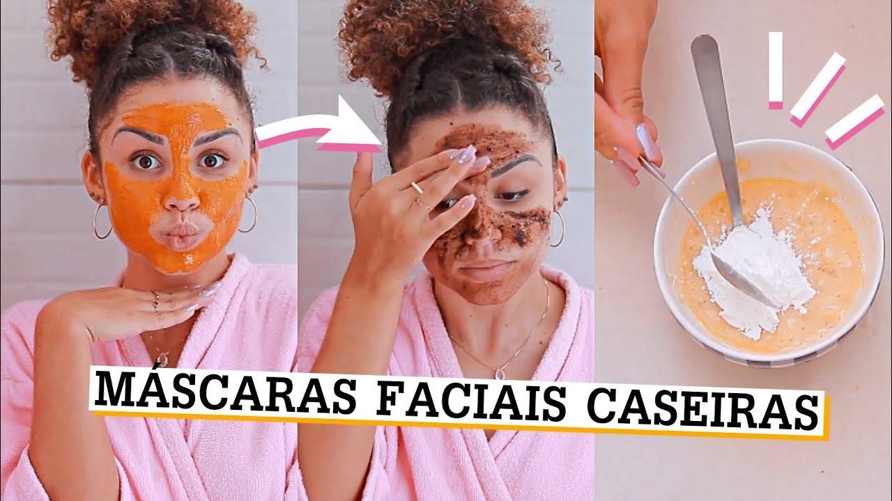 DIY: 5 MÁSCARAS CASEIRAS PRA CUIDAR DA PELE (anti acne, esfoliante, hidrante...)