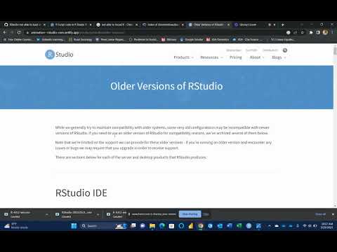 R Studio - An error occurred when attempting to load the selected version of r