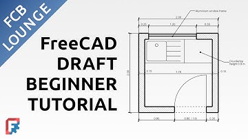 Create a 2D Floor Plan Drawing with FreeCAD - Beginner Tutorial for Draft Workbench