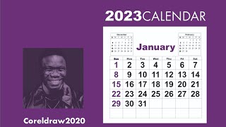 Coreldraw2020 Tricks - Create Your Own Calendarium 2023 screenshot 5