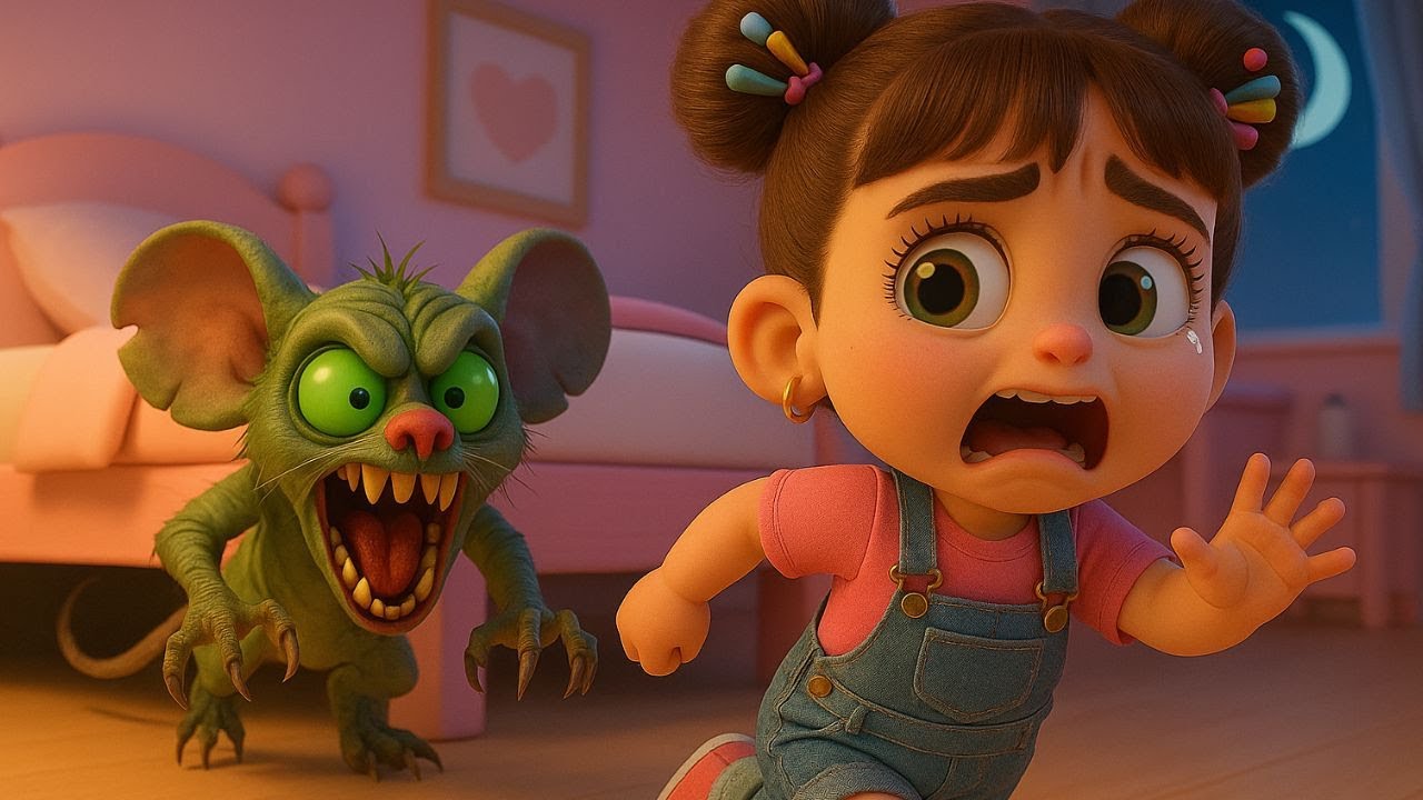 Monster in the Dark? 🐭✨ Don't Be Scared! | Halloween Song For Kids