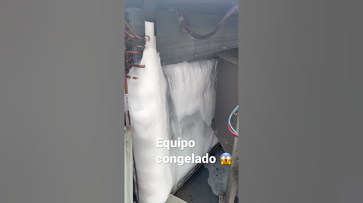 Hvac ¿Por qué se congela un equipo de refrigeración ?😱 causas. #hvac #mantenimiento