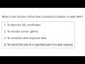 AWS WAF - Quiz