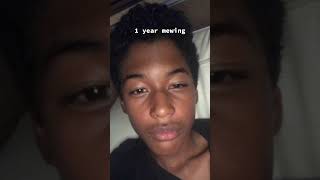 1 year of mewing 🤯