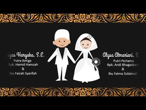 Undangan pernikahan digital  motion graphic ( wedding invitation )