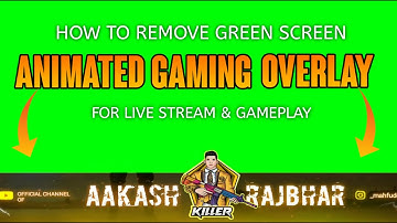 How To Remove Green Screen From Animated Overlay | How To Convert Animated Overlay From Mp4 to GIF