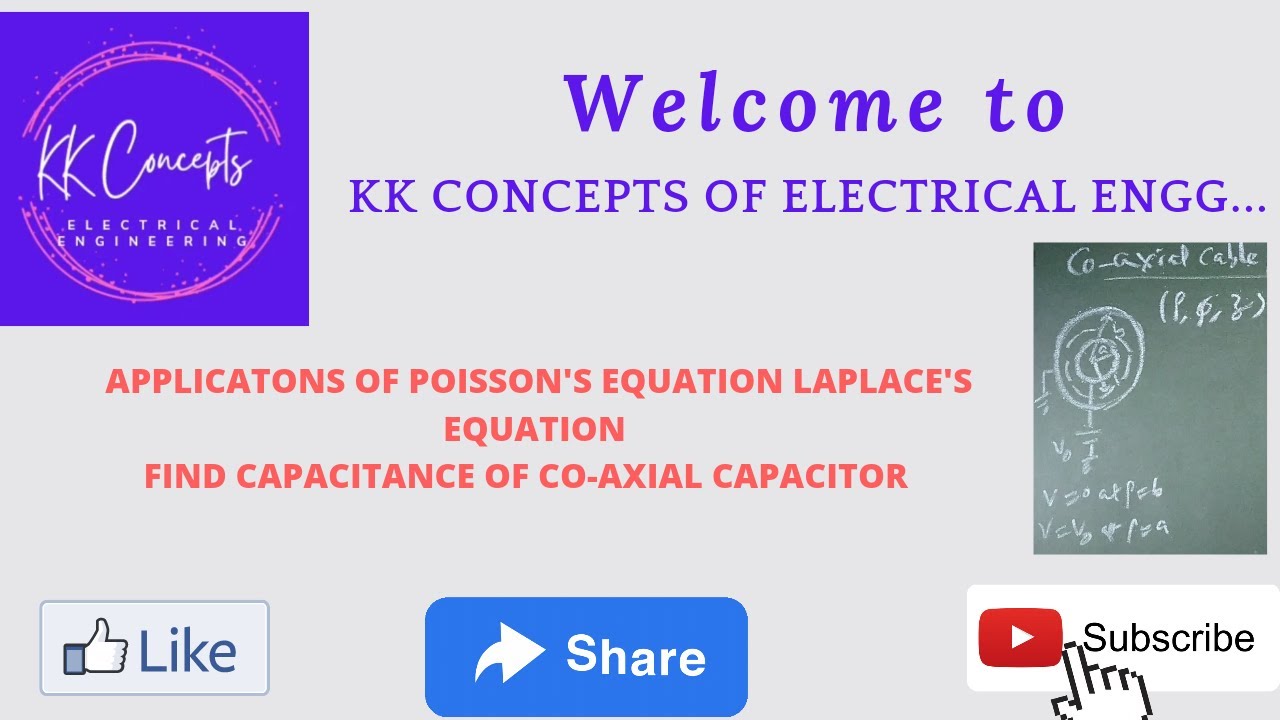 Finding Capacitance of Coaxial cable using Laplace's equation YouTube