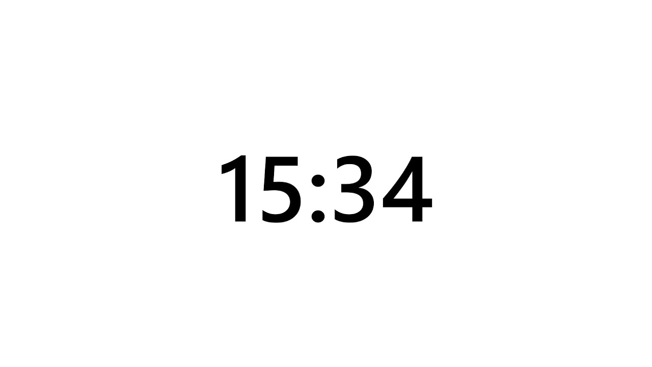 Timer for 15 minutes and 34 seconds
