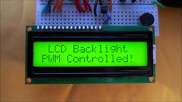 LCD Backlight controlled using PWM and Mosfet