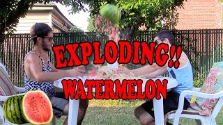 EXPLODING WATERMELON CHALLENGE!!