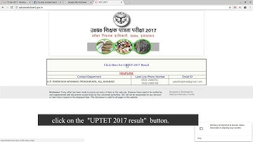 How to check UPTET 2017 Result | Step-by-Step Guide