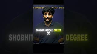 Shobhit bhaiya ki degree ☠️ #nexttoppers #shobhitnirwan #aurafarming #viral #degree #trending .