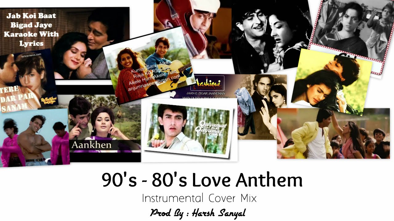 90s   80s  Love Anthem   Instrumental Cover Mix Mashup   Harsh Sanyal 