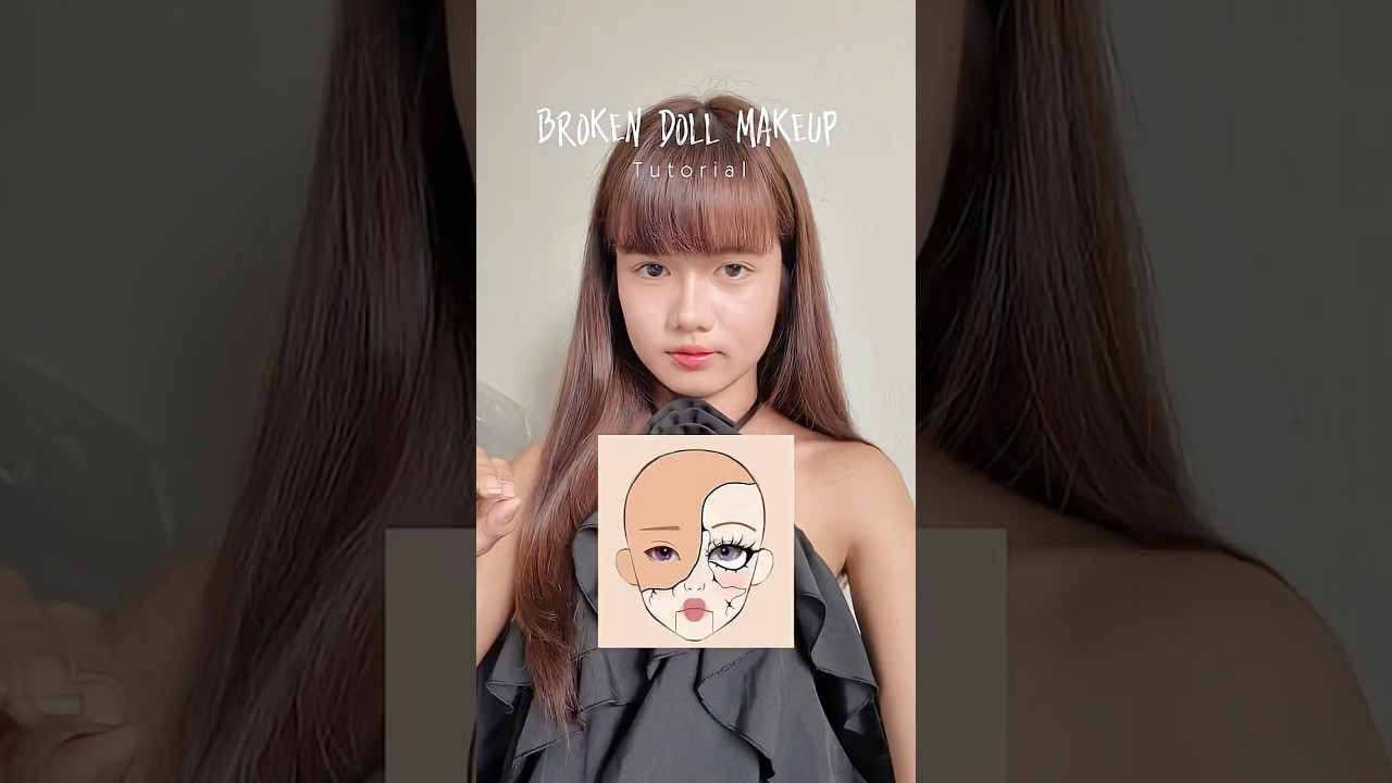 Broken doll makeup tut 👻 