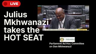 Live : Julius Mkhwanazi in Parliament Ad Hoc Committee on Lt General Mkhwanazi allegations