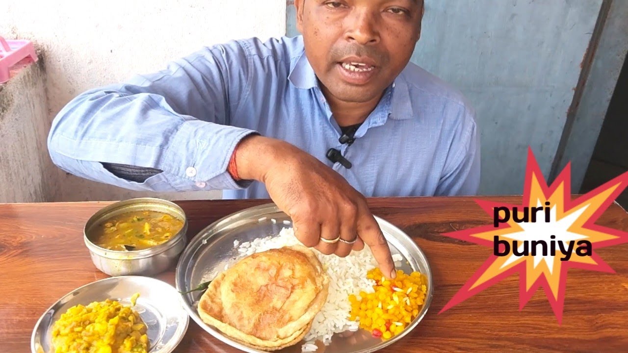 PURI BUNIYA MIX VEG SABJI RICE.
