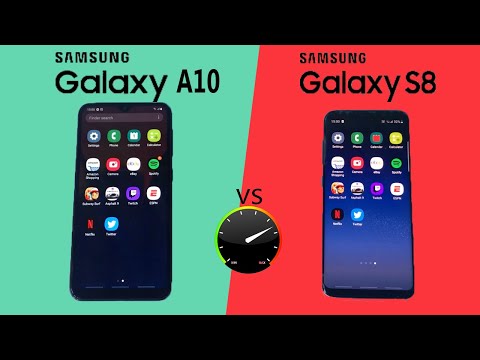 Samsung galaxy A10 vs Samsung galaxy S8 SPEEDTEST