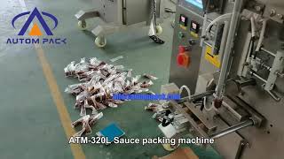 ATM-320L Automatic Ready to ship juice sauce cans packing machine liquid bottle packing machine