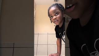 Toddler bathroom curses challenge