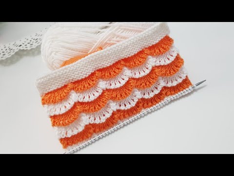 İki renkli çok güzel yelek hırka örgü modeli / two color beautiful knitting crochet