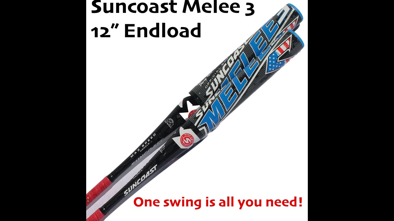 Suncoast Sports Melee 3 Senior Softball Bat ONE Swing Review! YouTube