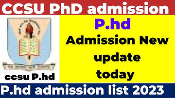 ccsu news update ccsu | ccsu phd interview result 2023 | ccs university new update