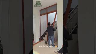 The Ultimate Hidden Door Hack! 🚪 Did the stairs just disappear?! #homehacks #inventions #diy