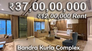 37 Cr 12 Lakh rent, LUXURIOUSLY Furnished apartment in SUNTECK, BKC
