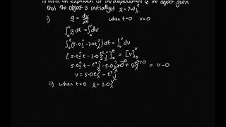 Integration of displacement, velocity and acceleration