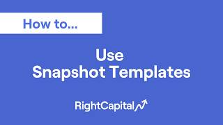 How To Use Snapshot Templates
