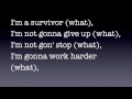 Survivor Lyrics - Destiny