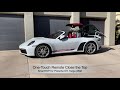 Mods4cars smarttop for porsche 911 targa 992  onetouch  remote open  close top