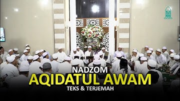 Nadzom Aqidatul Awam - Majelis Ar Raudhah | Teks & Terjemah