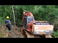 LOKASI KERJA PALING EXTRIM !!!!!! EXCAVATOR HITACHI